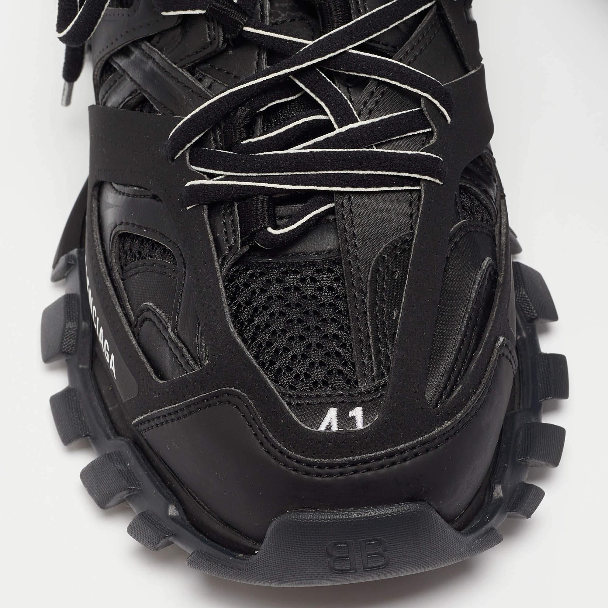 Balenciaga Black Mesh Track Mule Sneakers Size 41 3