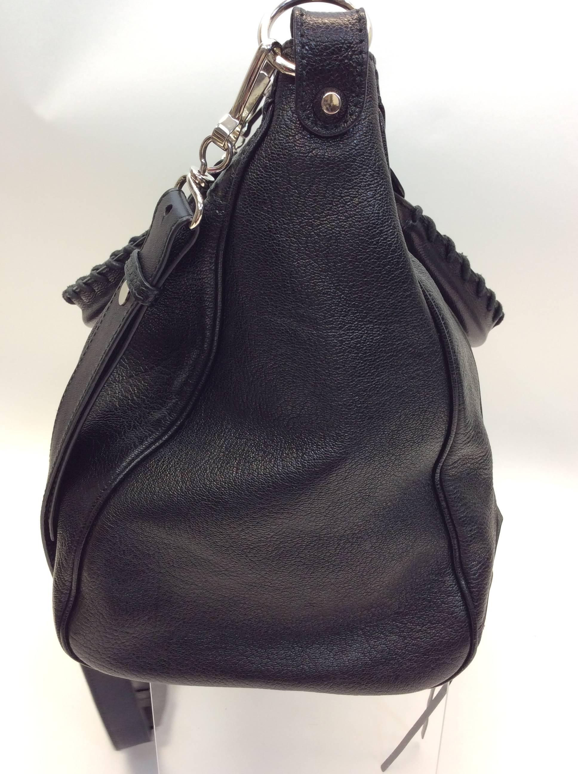 Women's Balenciaga Black Metallic Edge Leather Handbag For Sale
