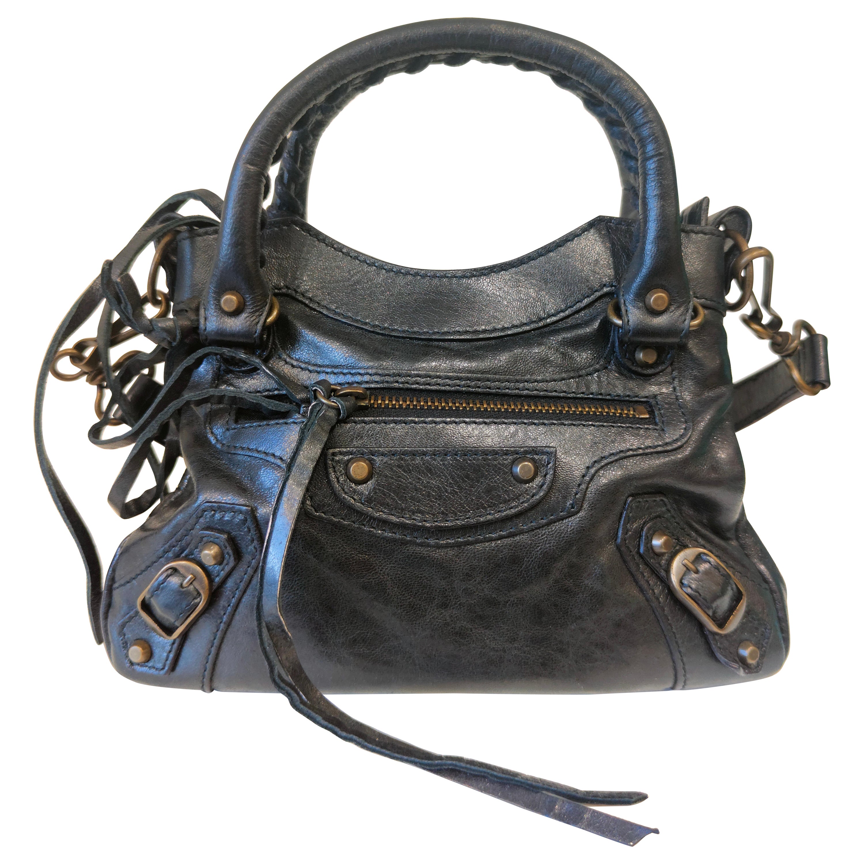 Balenciaga black mini city
