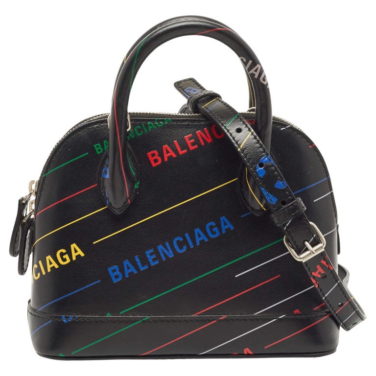 Balenciaga, Bags, Vintage Balenciaga Blackblue Purse Metal Corners