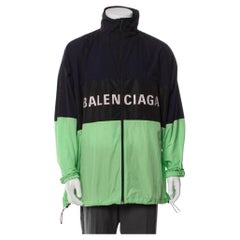 Balenciaga Black & Neon Green Windbreaker 2018 (Medium)