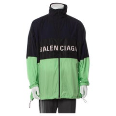 BALENCIAGA 2018 Demna black white logo print oversized shirt EU38 S For ...