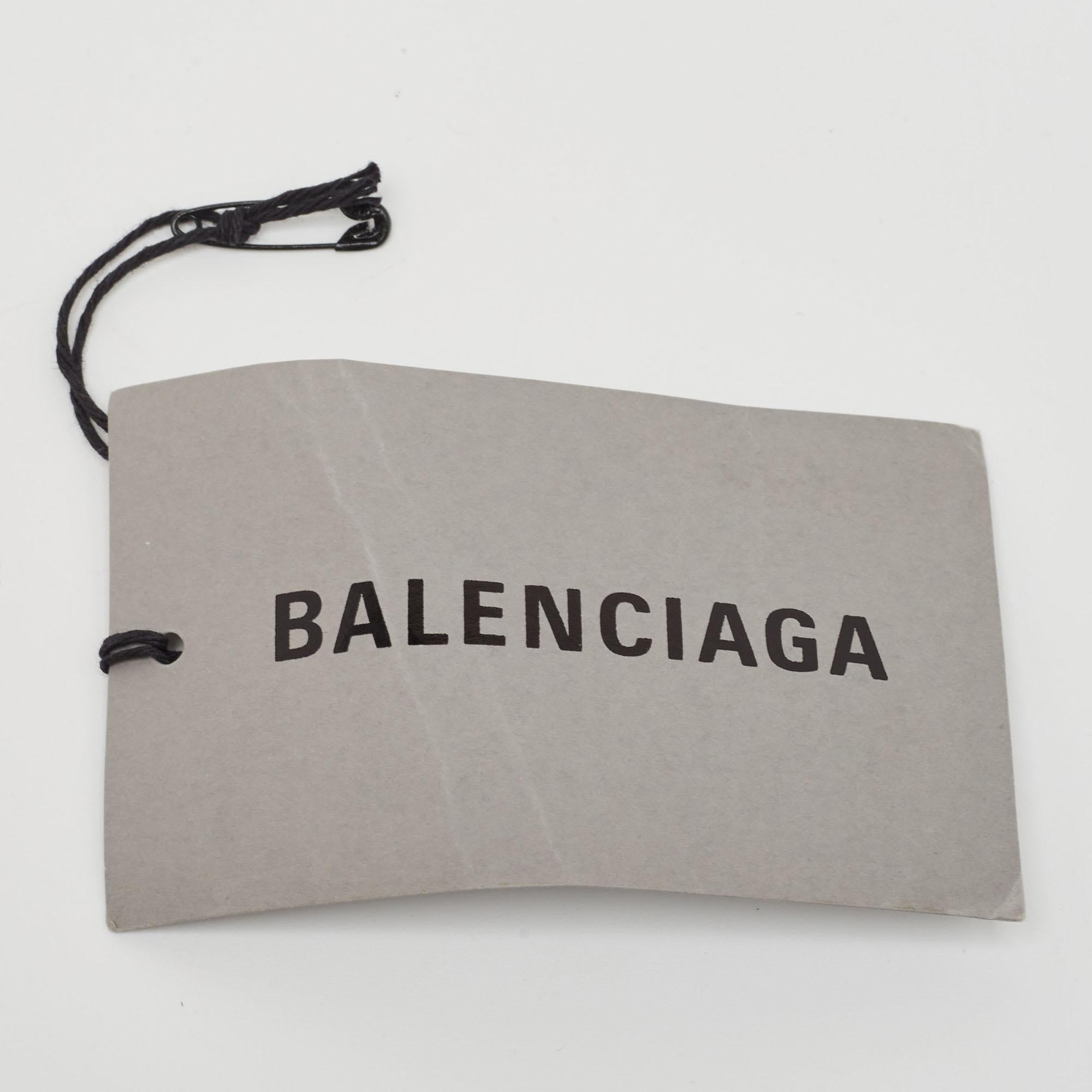 Balenciaga Black Nylon Logo Embroidered Wheel Backpack 7