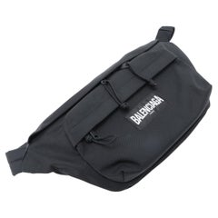 Balenciaga Black Nylon Oversized XXL Waist Bag 656062
