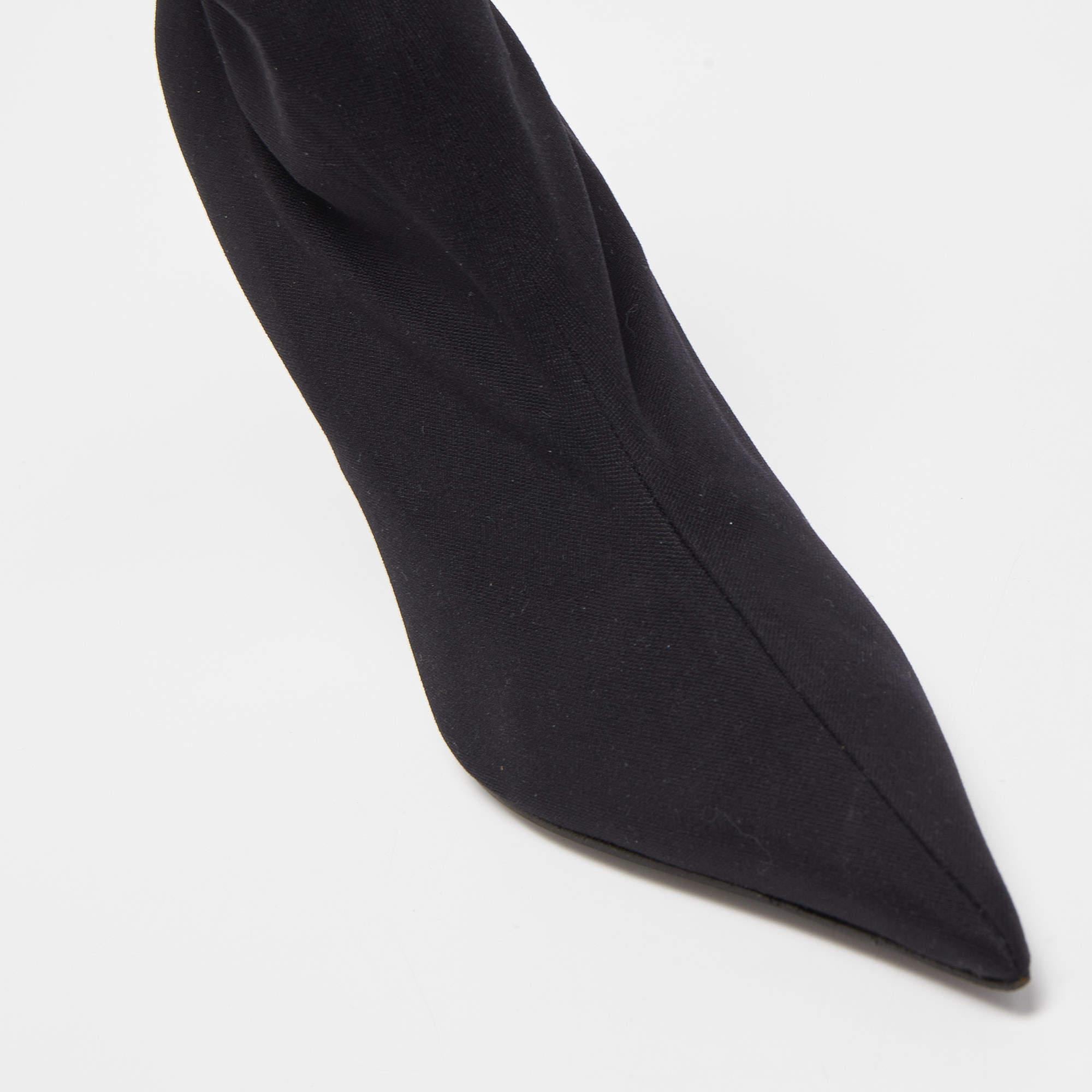 Balenciaga Black Nylon Socks Boot Size 36 1