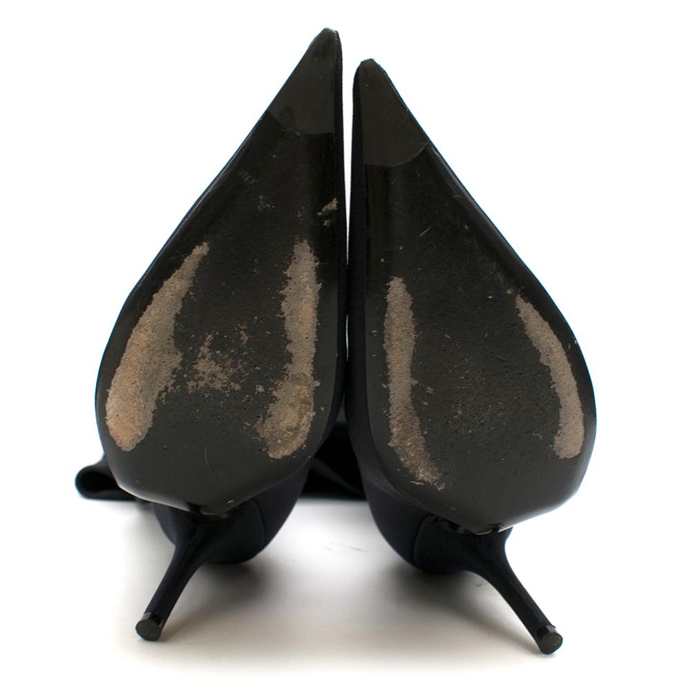 Women's Balenciaga Black Over The Knee Knife Boots - Size EU 35.5