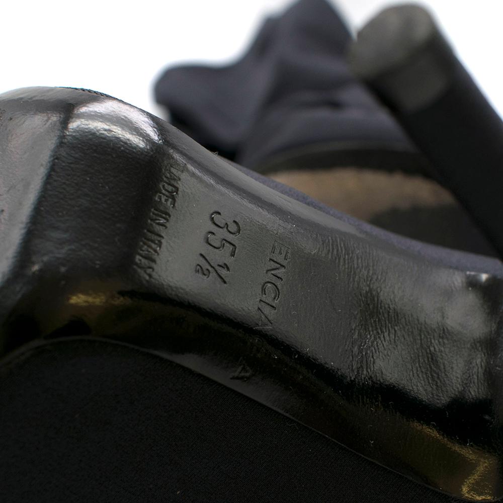 Balenciaga Black Over The Knee Knife Boots - Size EU 35.5 1