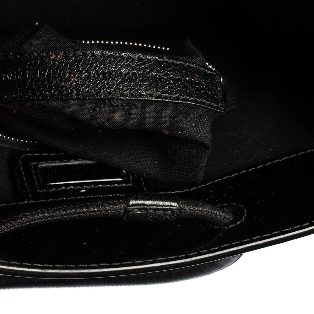 Balenciaga Black Patent Leather XXS North South Shopper Tote 5