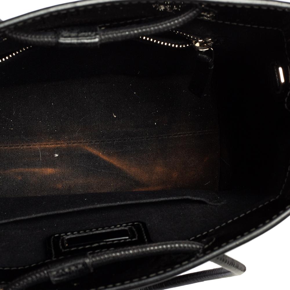 Balenciaga Black Patent Leather XXS North South Shopper Tote 1