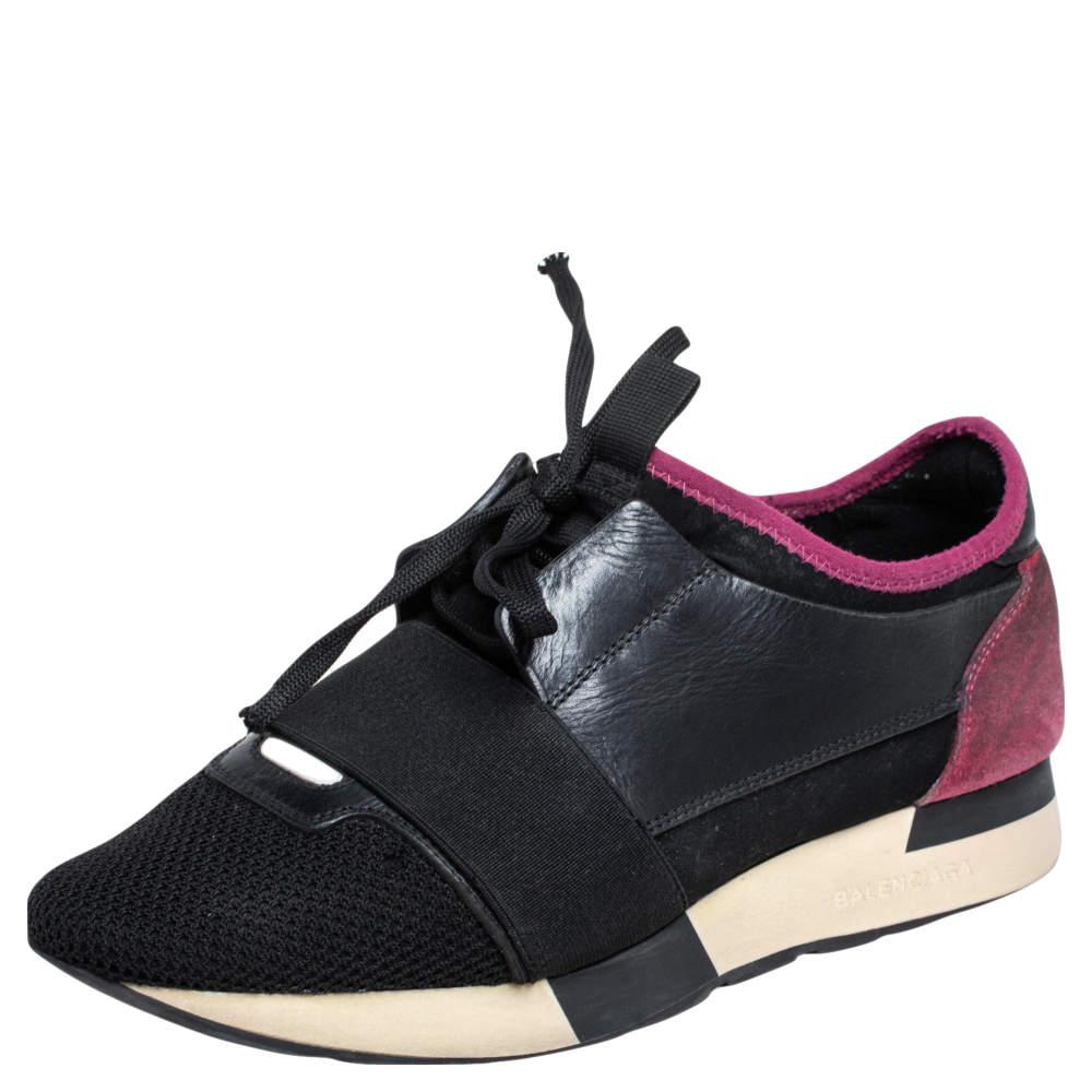 Black and pink balenciaga race runners deals