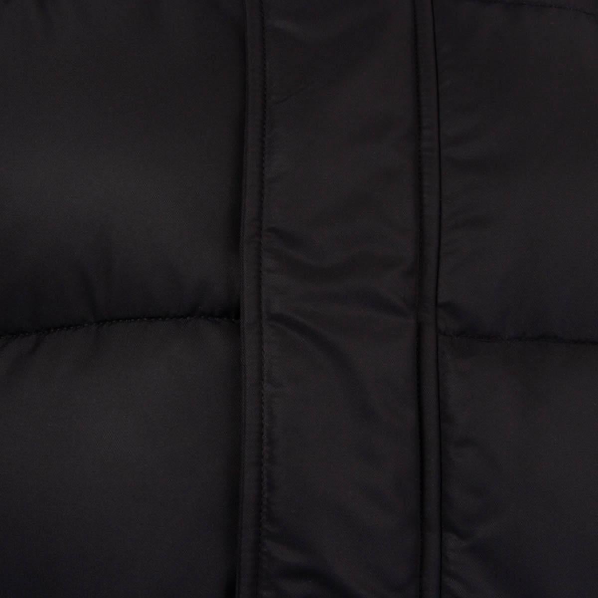 BALENCIAGA black polyamide CROPPED MATTE PUFFER DOWN Jacket S 1