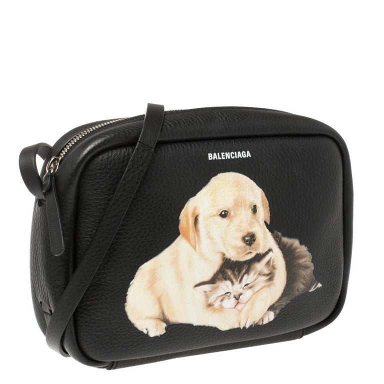 Balenciaga Black Puppy and Kitten Soft Leather Camera Crossbody Bag at  1stDibs | balenciaga dog bag, balenciaga puppy bag, balenciaga puppy and  kitten bag
