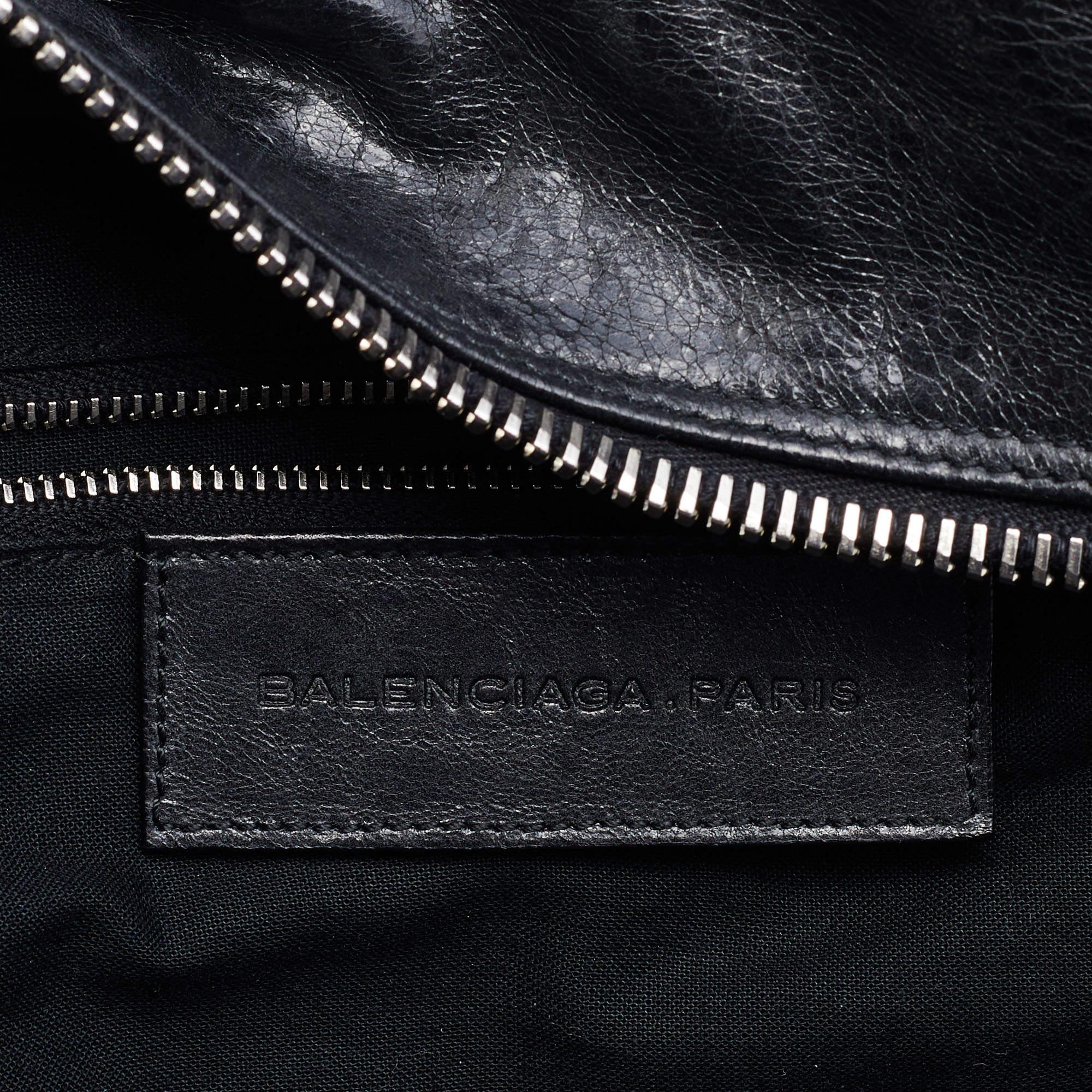 Balenciaga Black Quilted Chevre Leather Matelassé GM Bag 6