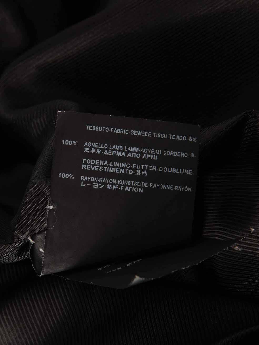 Balenciaga Schwarze gesteppte Lederjacke Größe XS im Angebot 1