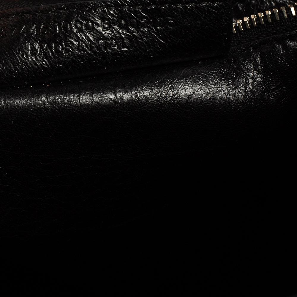 Balenciaga Black/Red Leather Scaffold Shopper Tote 5