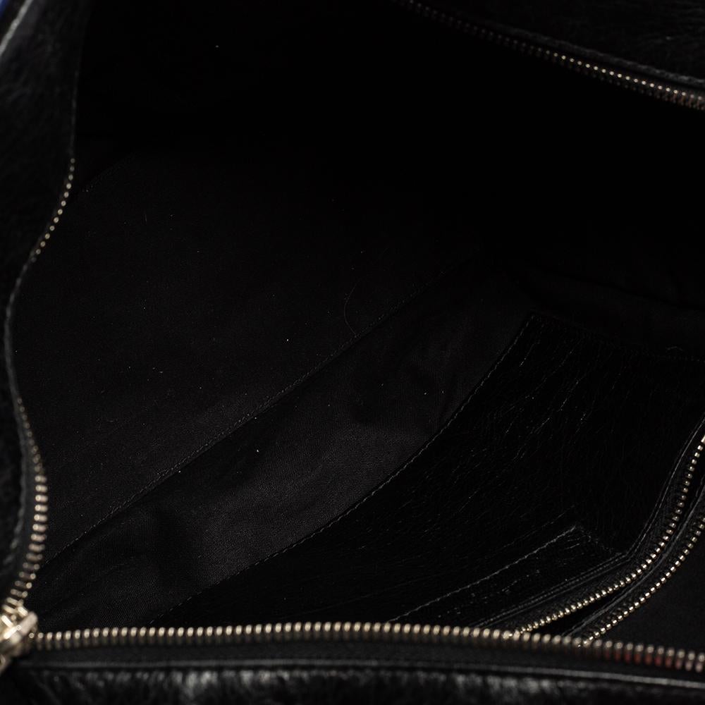 Balenciaga Black/Red Leather Scaffold Shopper Tote 3