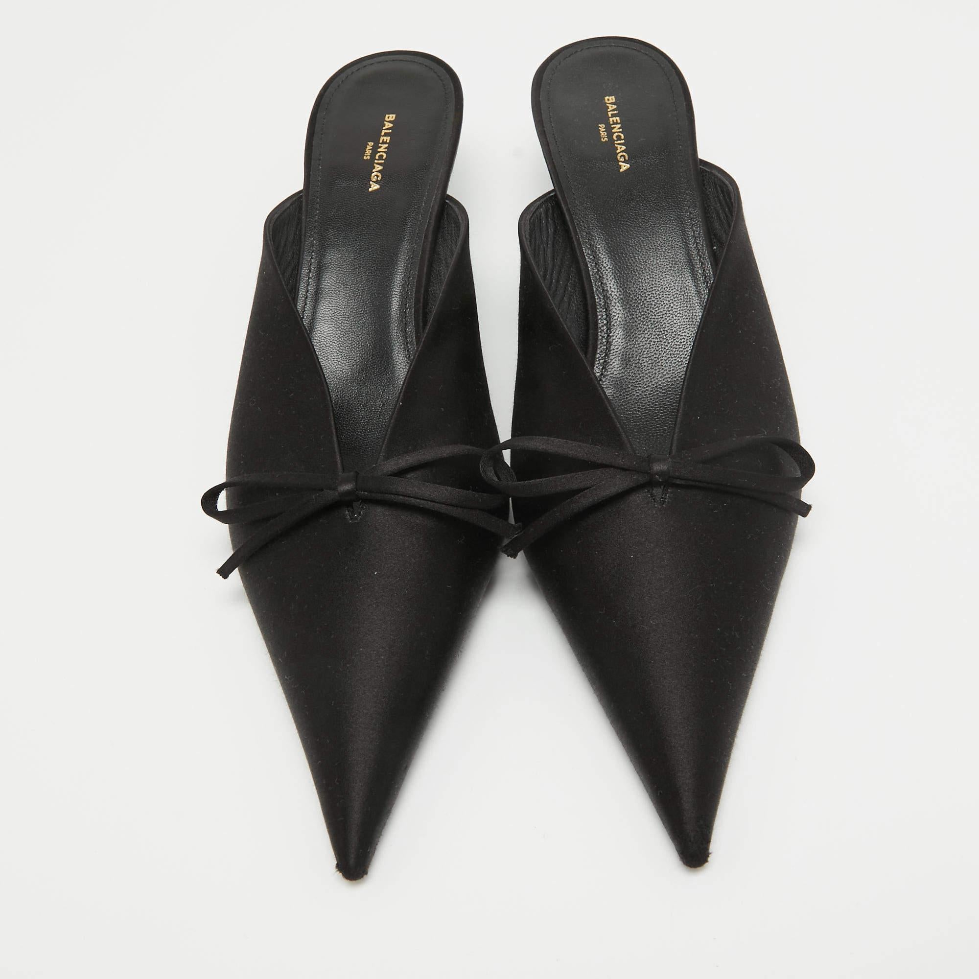 Complement your well-put-together outfit with these authentic Balenciaga kitten heels. Timeless and classy, they have an amazing construction for enduring quality and comfortable fit.

Includes
Original Dustbag