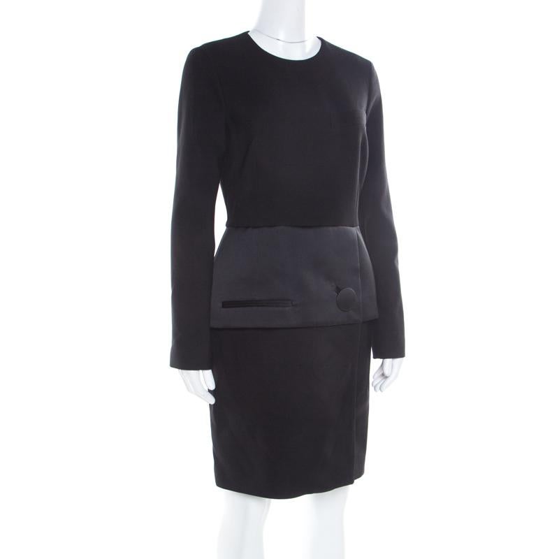 balenciaga long sleeve dress