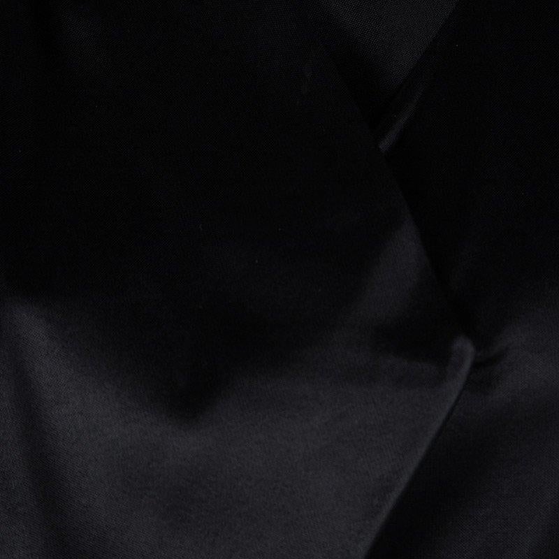 Women's Balenciaga Black Satin Sleeveless Asymmetric Vest M