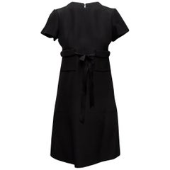 Balenciaga Black Short Sleeve Mini Dress
