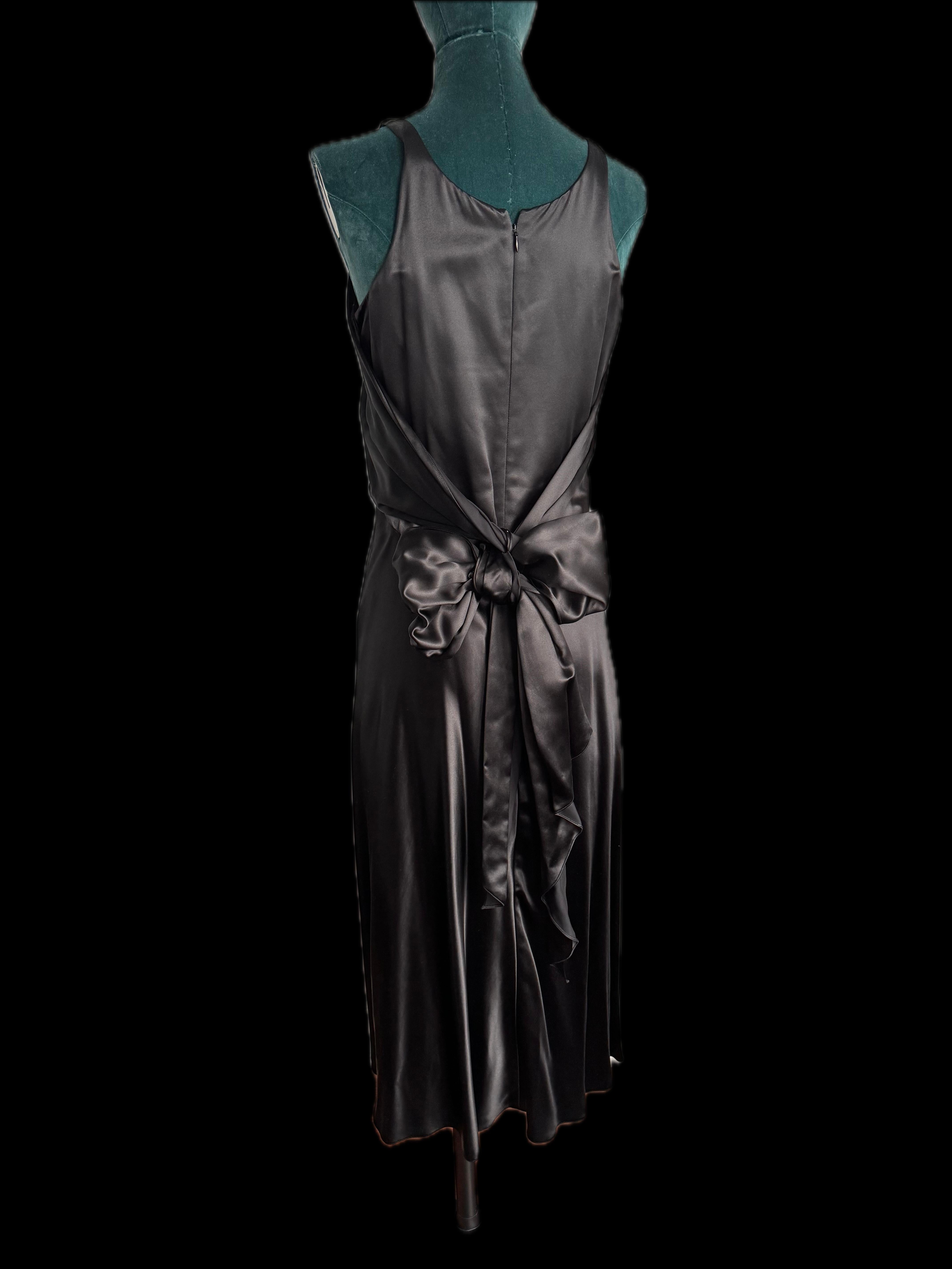 Balenciaga Black Silk Maxi Dress  In Excellent Condition For Sale In Toronto, CA