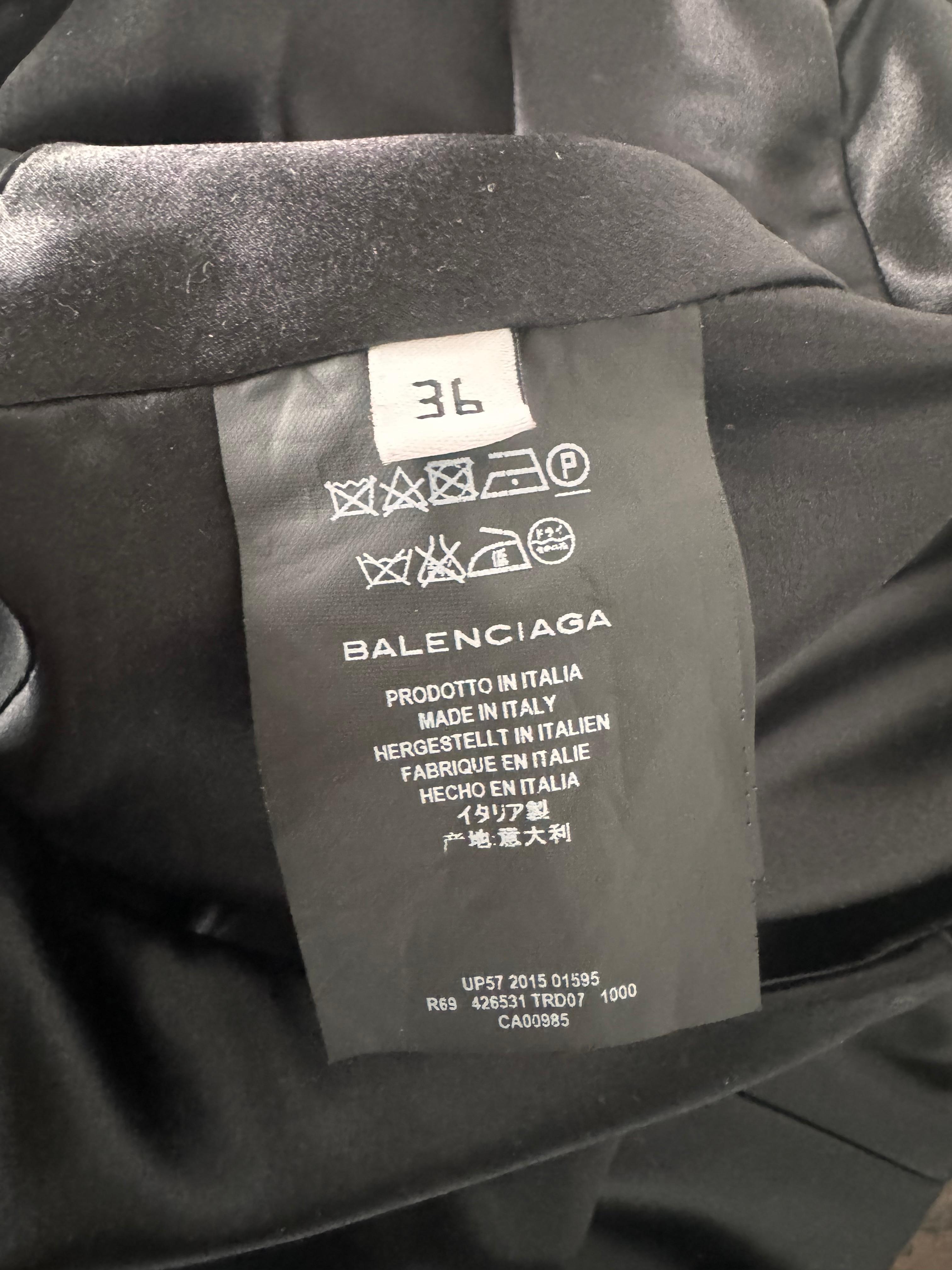 Balenciaga Schwarzes Maxikleid aus Seide  im Angebot 2