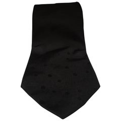 Balenciaga black silk tie