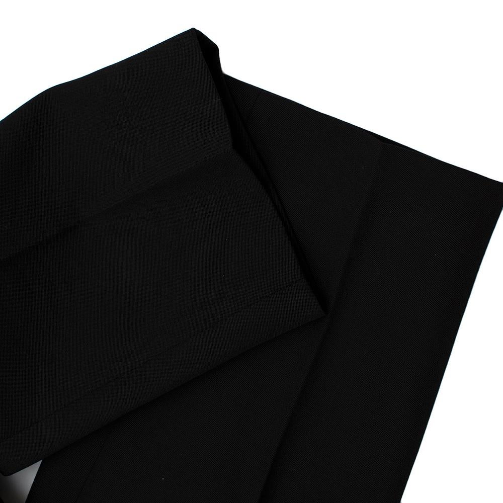  Balenciaga Black Single Button Detail Trousers - Size US 6 For Sale 1