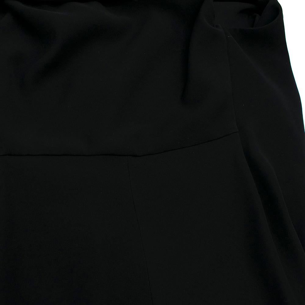 Balenciaga Black Sleeveless Draped Shawl Dress FR 38 4