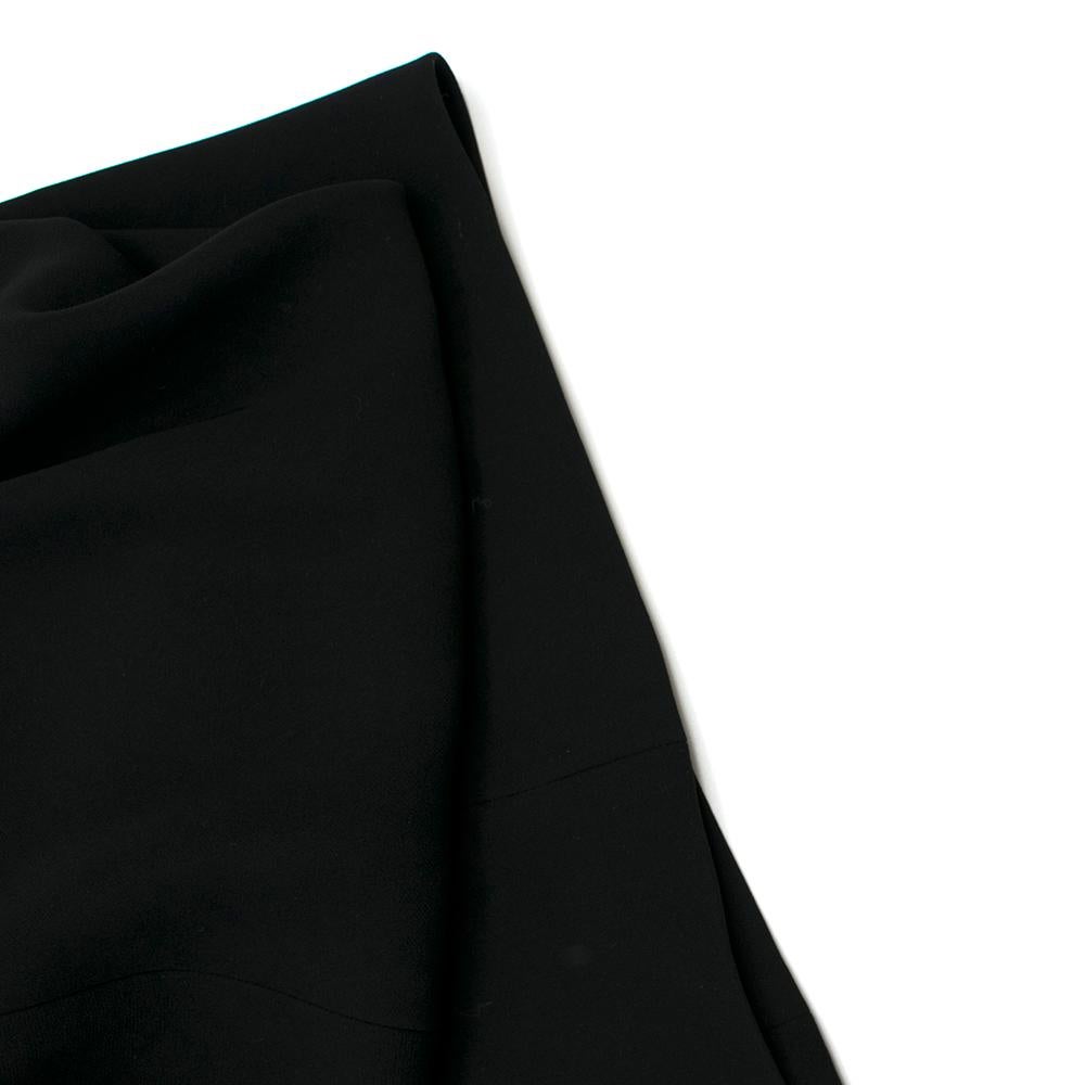 Balenciaga Black Sleeveless Draped Shawl Dress FR 38 5