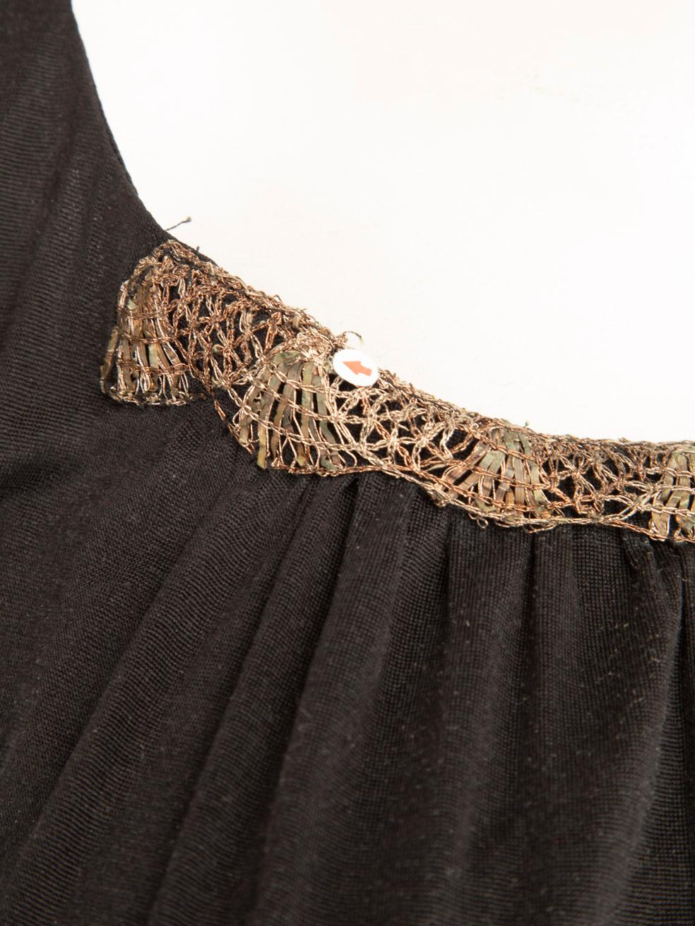 Balenciaga - Vestito nero senza maniche Stitch by Stitch, taglia L. in vendita 3