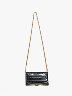 Balenciaga  Black Snake Print Bag