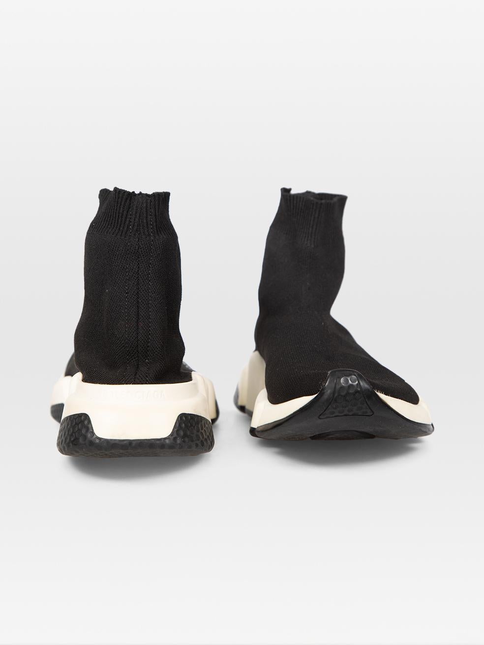 Balenciaga Schwarz Speed Chunky Sole Trainer Größe UK 5 im Zustand „Hervorragend“ im Angebot in London, GB