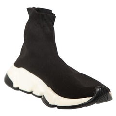 Balenciaga Black Speed Chunky Sole Trainers Size UK 5
