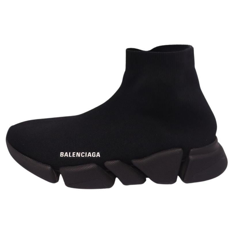 Balenciaga Black Speed high-top sock Sneakers For Sale