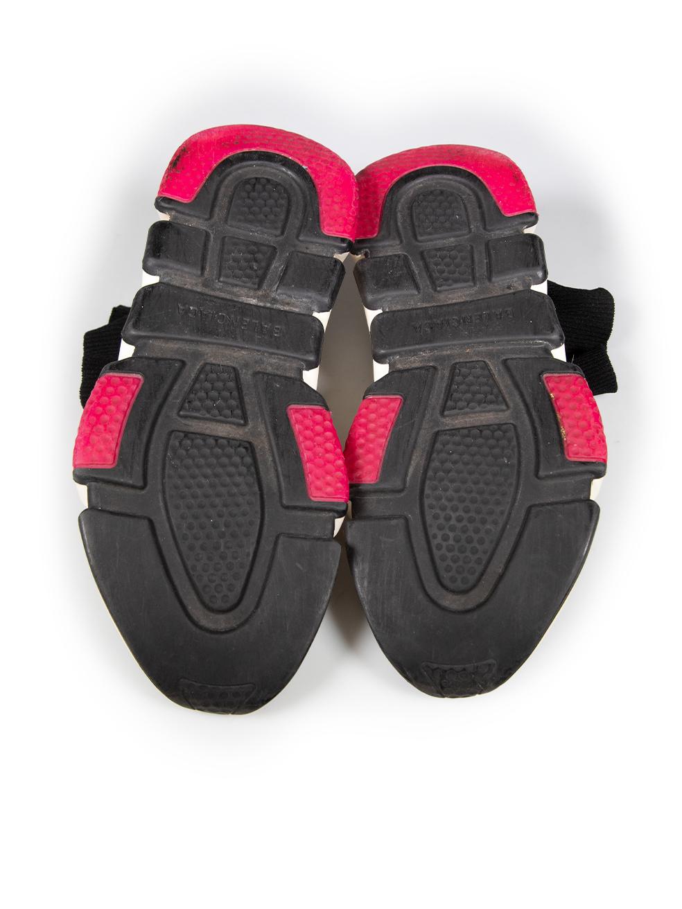 Women's Balenciaga Black Speed Sock Pink Sole Trainers Size UK 5 For Sale