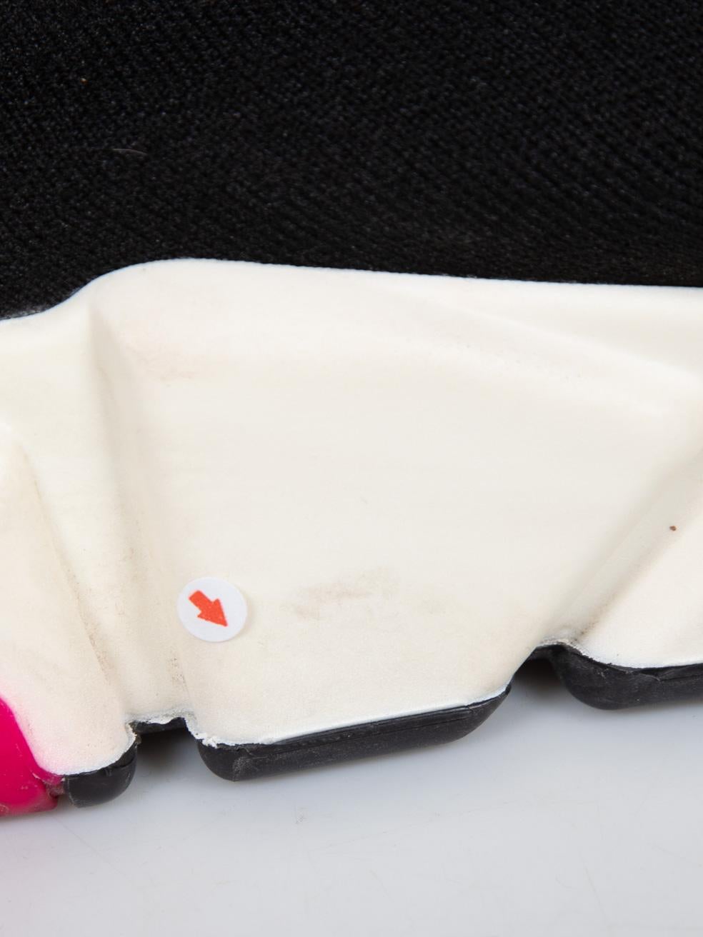 Balenciaga Black Speed Sock Pink Sole Trainers Size UK 5 For Sale 5