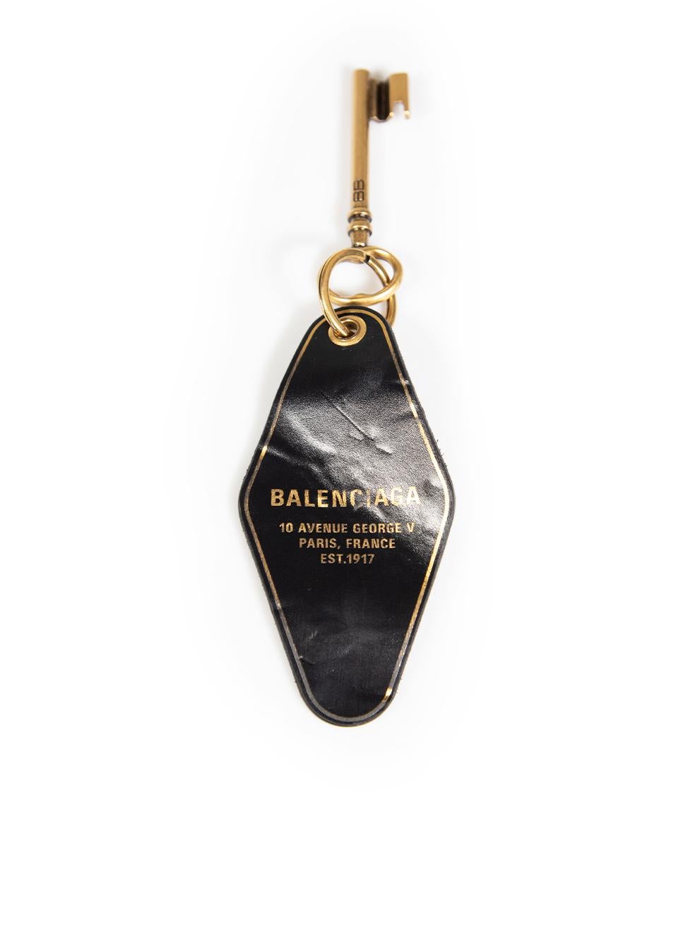 Balenciaga Black Spring 2024 Invitation Key Ring In Good Condition In London, GB