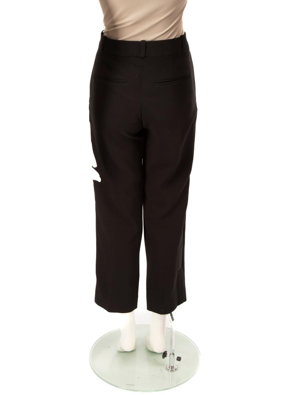 Nero Balenciaga - Pantaloni neri a gamba tesa taglia XL in vendita