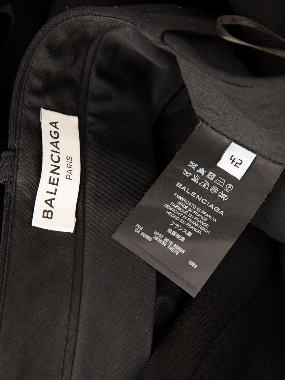 Balenciaga - Pantaloni neri a gamba tesa taglia XL in vendita 3