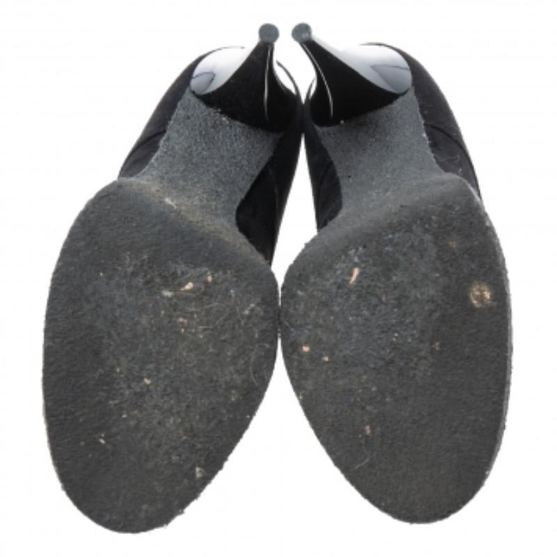 Balenciaga Black Suede Ankle Boots Size 37 For Sale 4