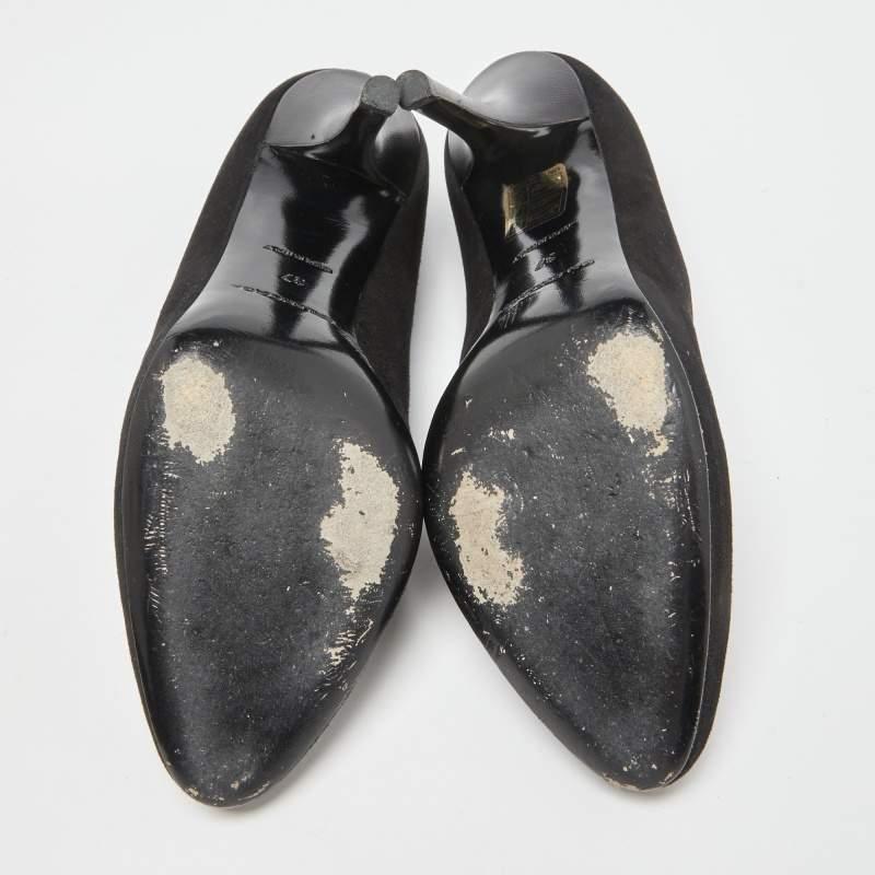 Balenciaga Black Suede Pumps Size 37 For Sale 2