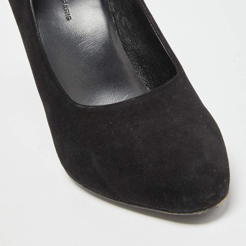 Balenciaga Black Suede Pumps Size 37 For Sale 3