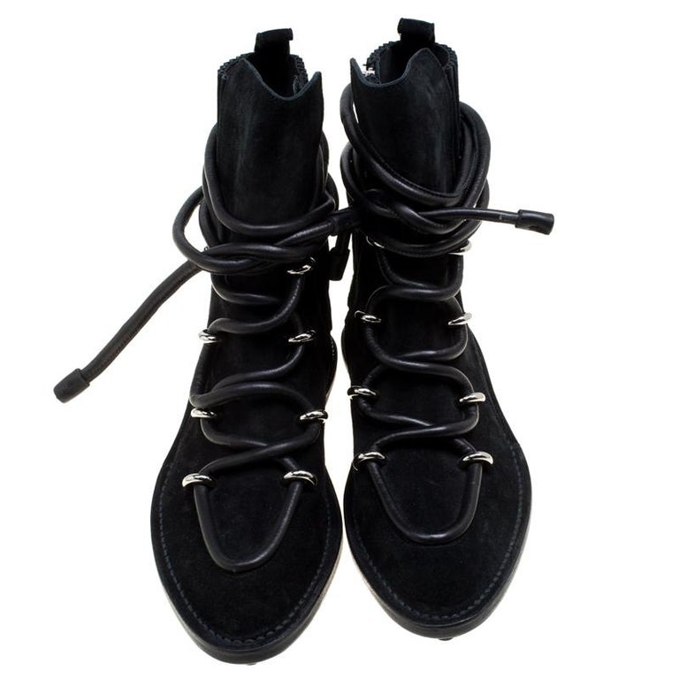 balenciaga suede ankle boots