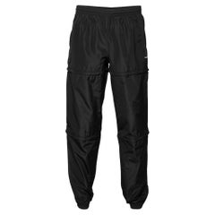 Balenciaga Black Synthetic Zip Paneled Sweatpants M