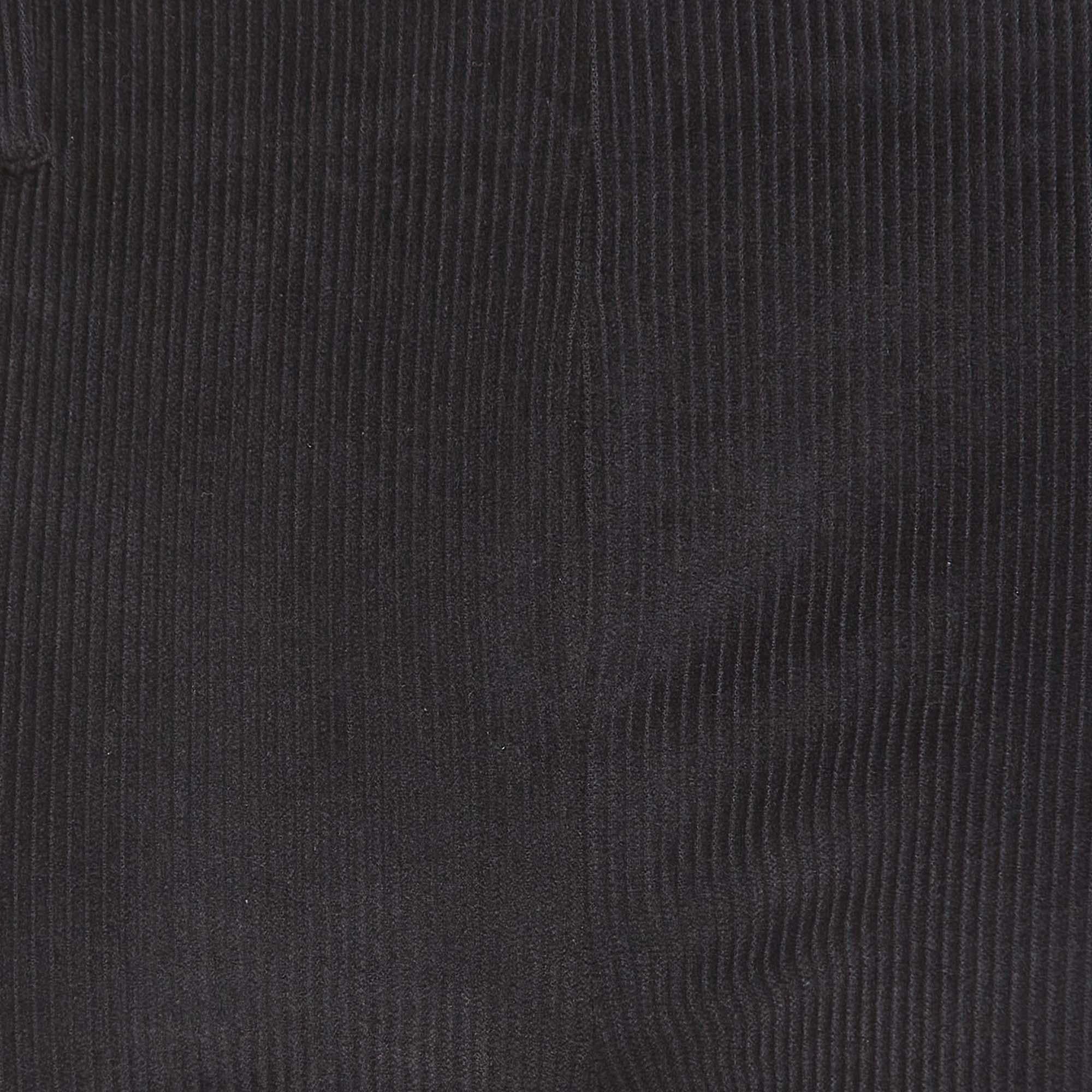 Balenciaga - Pantalon slim en velours côtelé texturé - Noir S Bon état - En vente à Dubai, Al Qouz 2