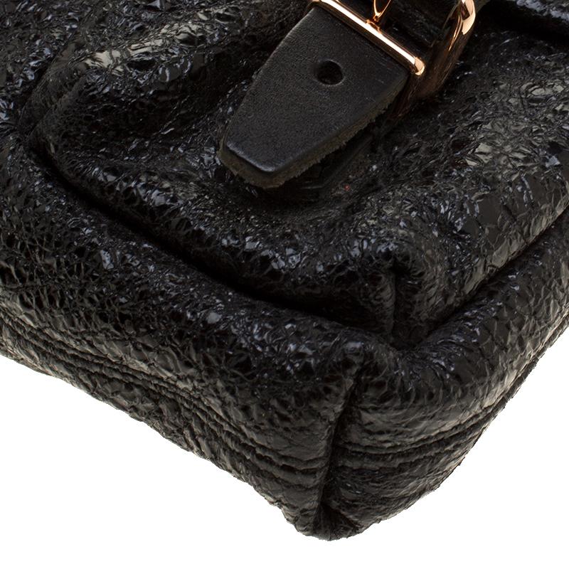 Balenciaga Black Textured Leather Mini Sac Bag 5