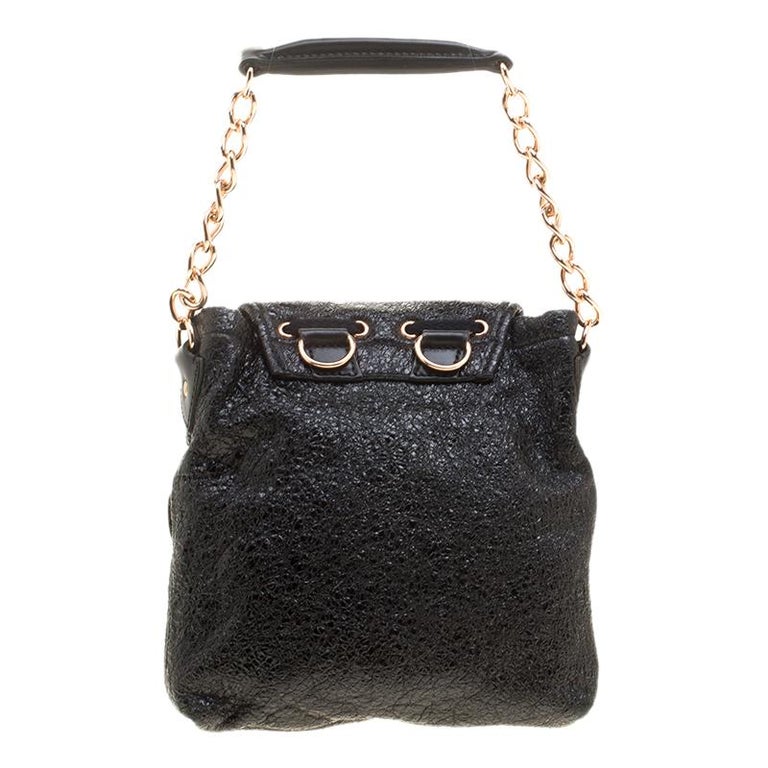 Balenciaga Black Textured Leather Mini Sac Bag For Sale at 1stDibs |  balenciaga mini sac