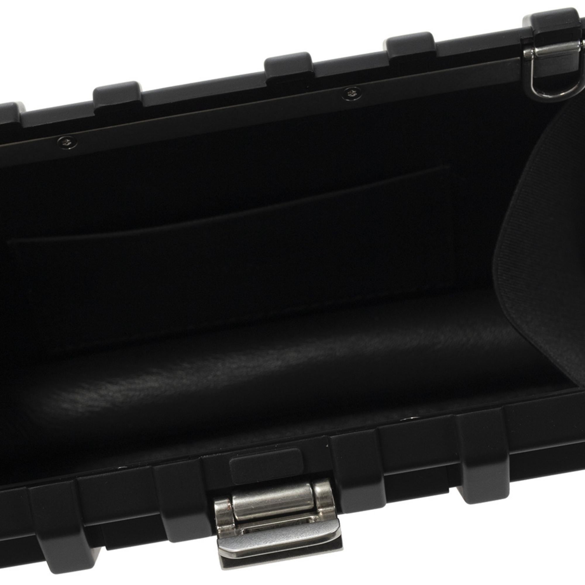 Balenciaga Black Toolbox Clutch Crossbody Bag For Sale 2