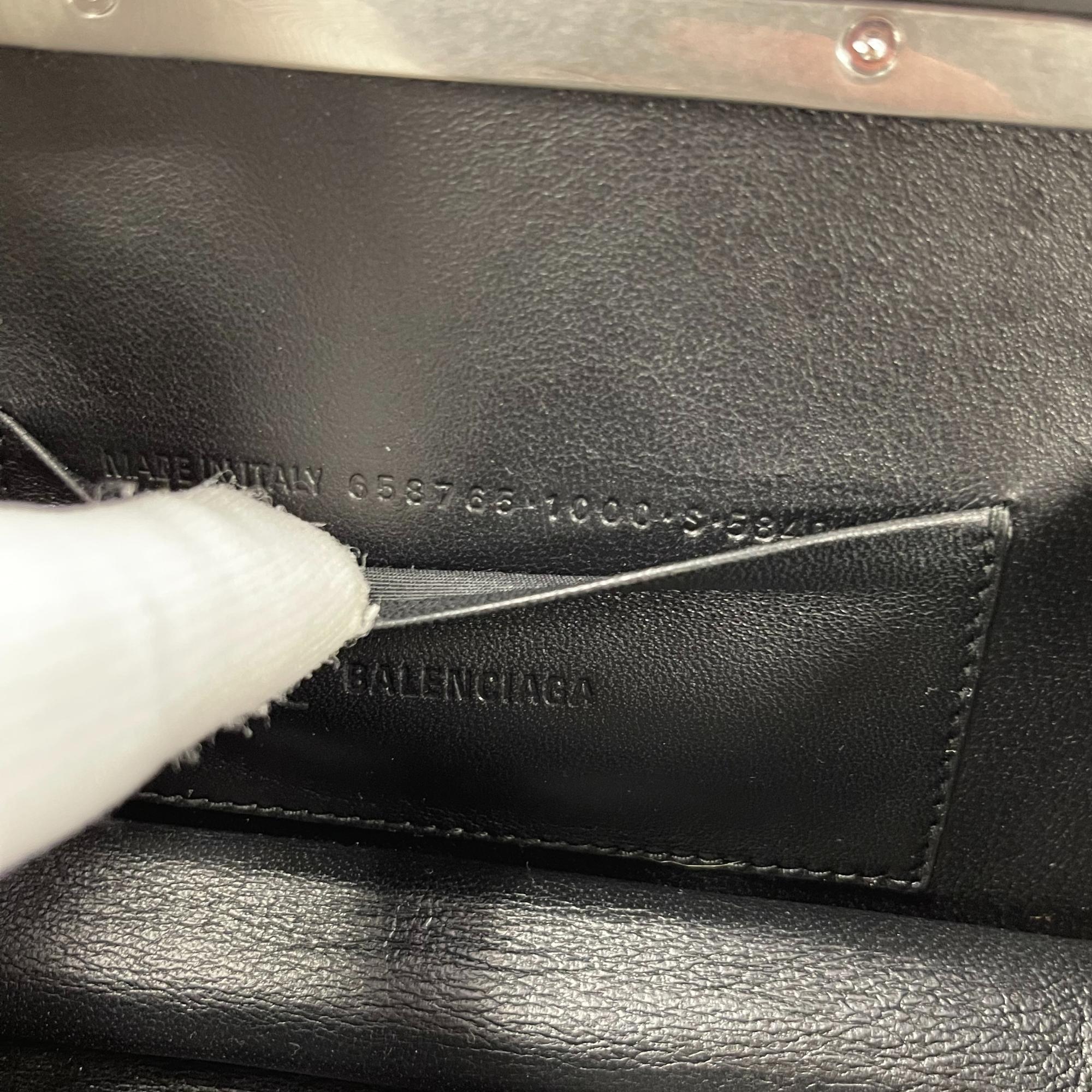 Balenciaga Black Toolbox Clutch Crossbody Bag For Sale 4
